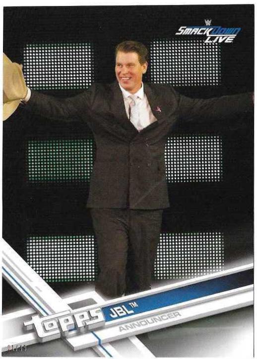 JBL #46 Wrestling Cards 2017 Topps WWE