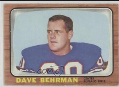 Dave Behrman #18 Football Cards 1966 Topps
