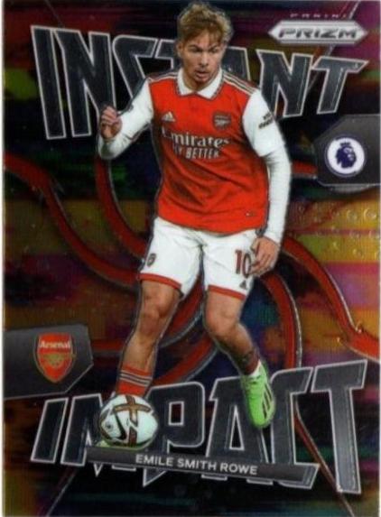 Emile Smith Rowe #31 Soccer Cards 2022 Panini Prizm Premier League Instant Impact