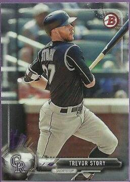 Trevor Story #5 Baseball Cards 2017 Bowman