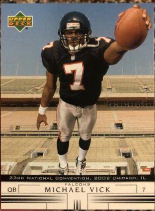 Michael Vick #7 Football Cards 2002 Upper Deck