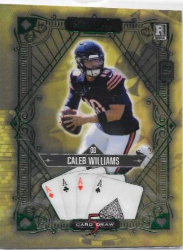 Caleb Williams #S5CDV-CW 2024 Wild Card 5 Card Draw Football