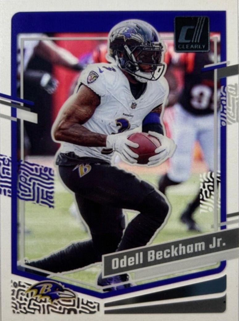 Odell Beckham Jr. #4 Football Cards 2023 Clearly Donruss