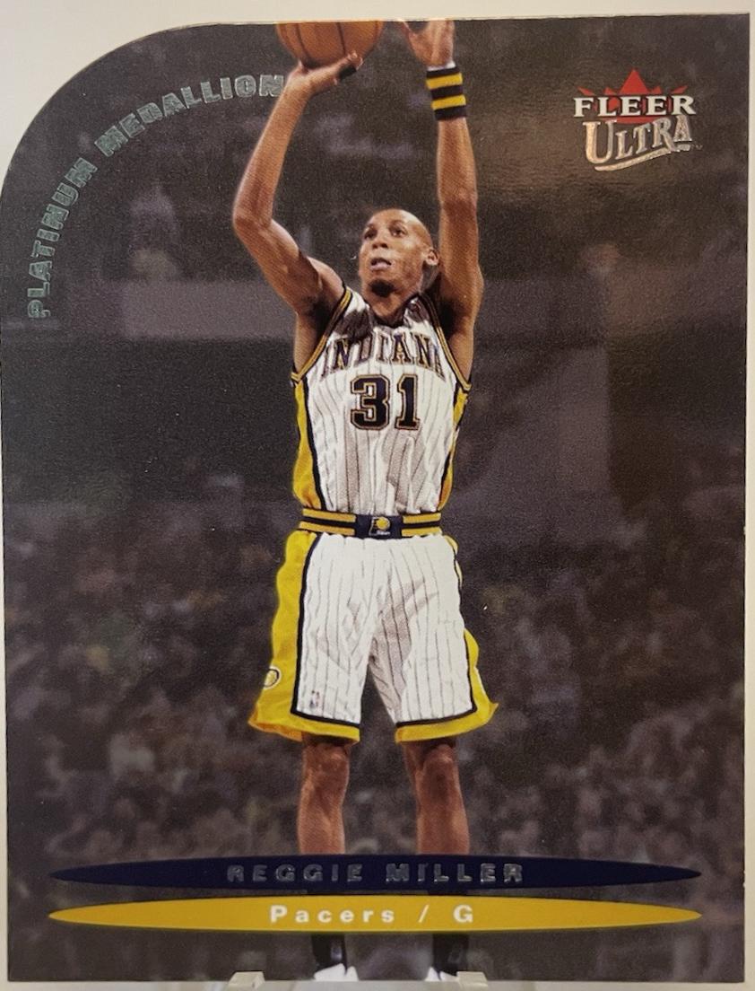 Reggie Miller #37 Basketball Cards 2003 Ultra Platinum Medallion