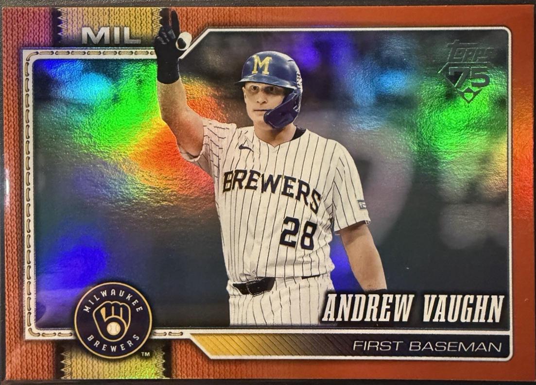 Andrew Vaughn [Orange Holo] #303 Prices | 2026 Topps | Baseball Cards