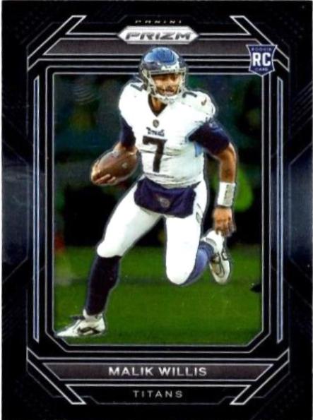 Malik Willis #PB-7 Football Cards 2022 Panini Chronicles Prizm Black