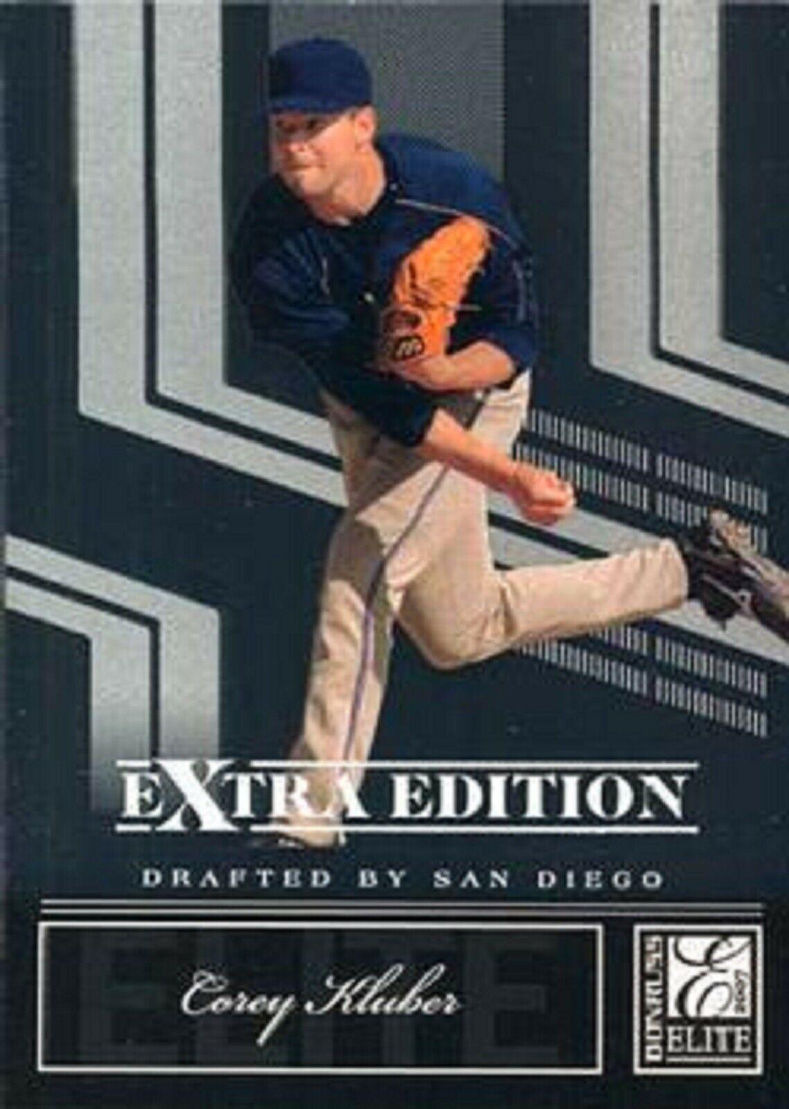 Corey Kluber #13 Baseball Cards 2007 Donruss Elite Extra Edition