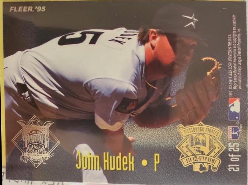 John Hudek #21 Baseball Cards 1995 Fleer
