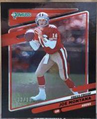 Joe Montana [Press Proof Black] #57 Football Cards 2021 Panini Donruss