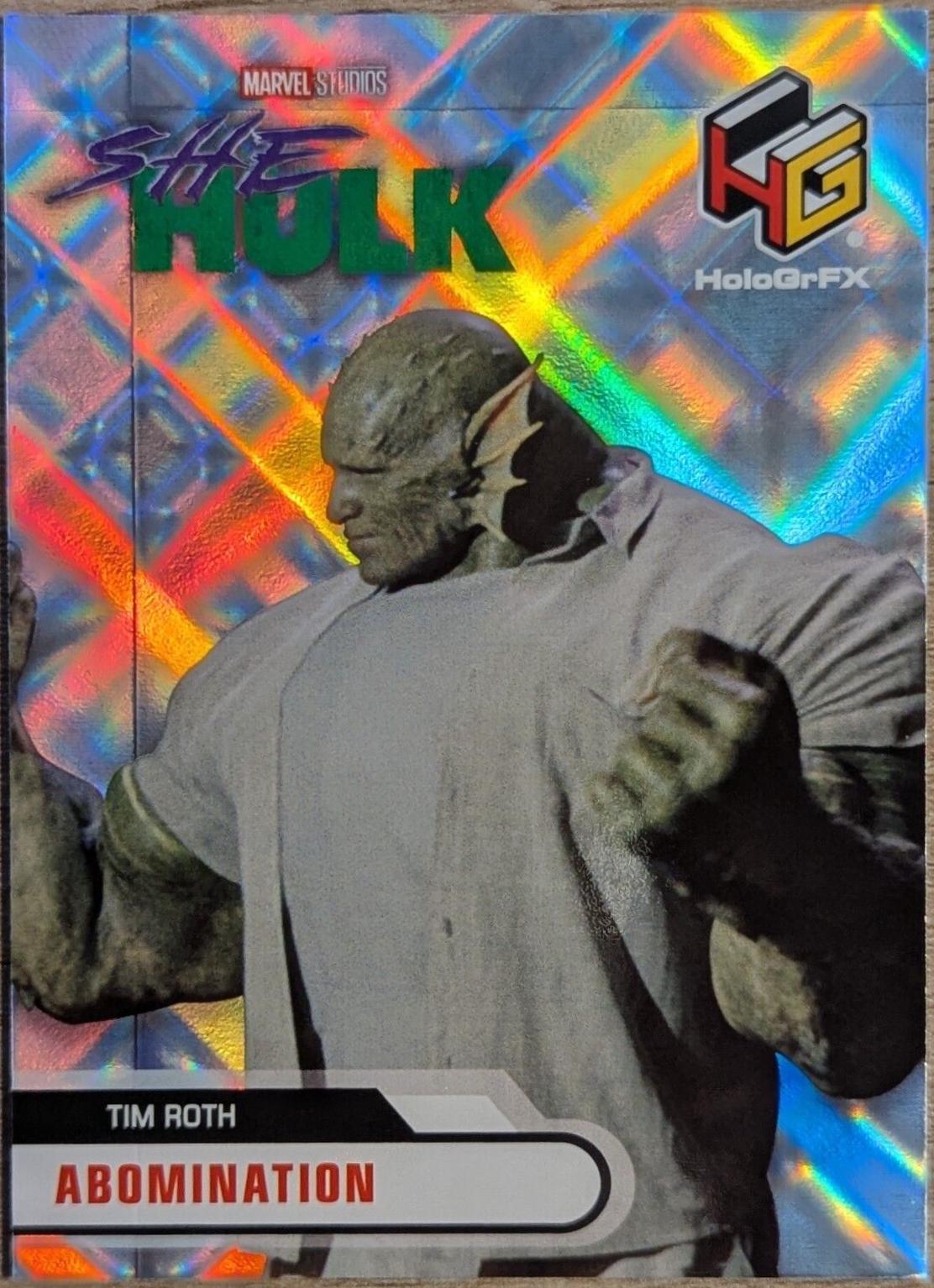 Tim Roth as Abomination #HG-30 Marvel 2024 Upper Deck Studios HoloGrFx