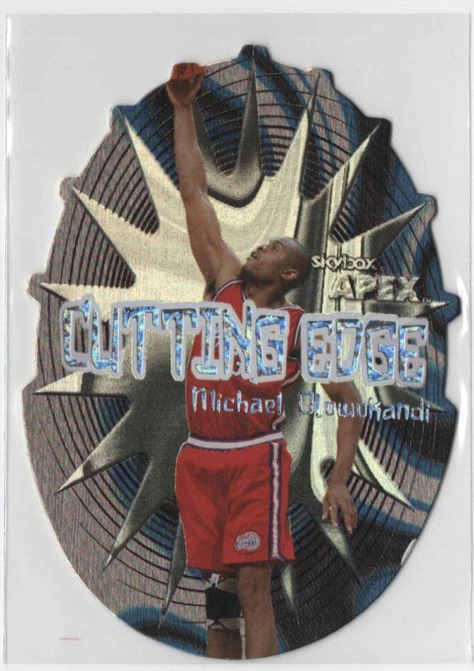 Michael Olowokandi #12 CE Basketball Cards 1999 Skybox Apex Cutting Edge