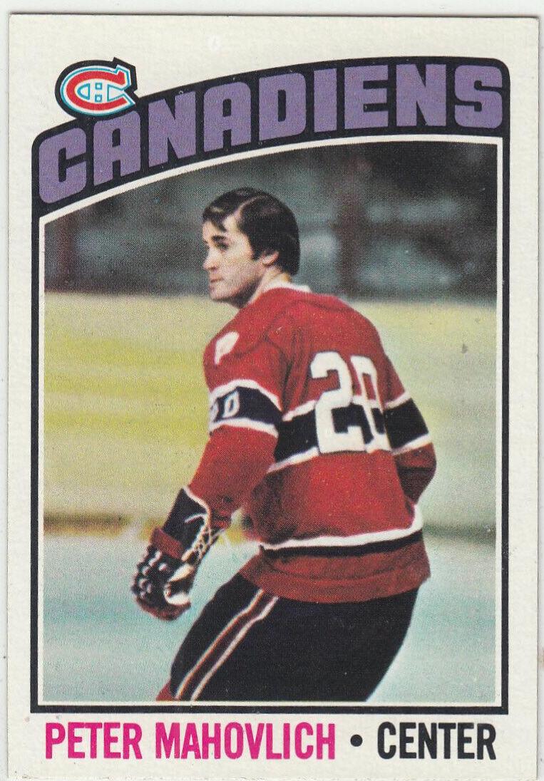 Peter Mahovlich #15 Hockey Cards 1976 Topps