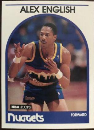 Alex English #120 Basketball Cards 1989 Hoops