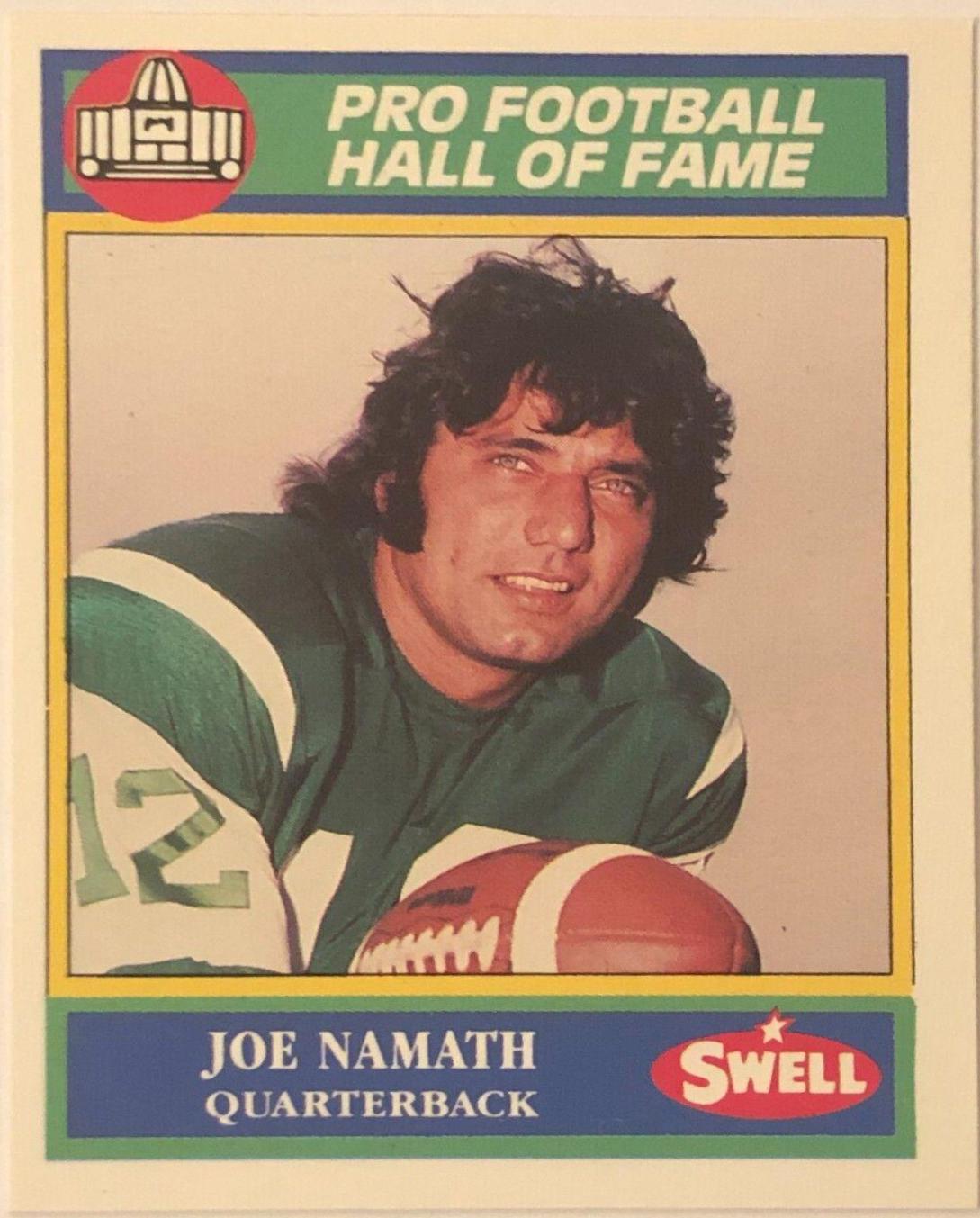 Joe Namath #129 1990 Swell Greats Football