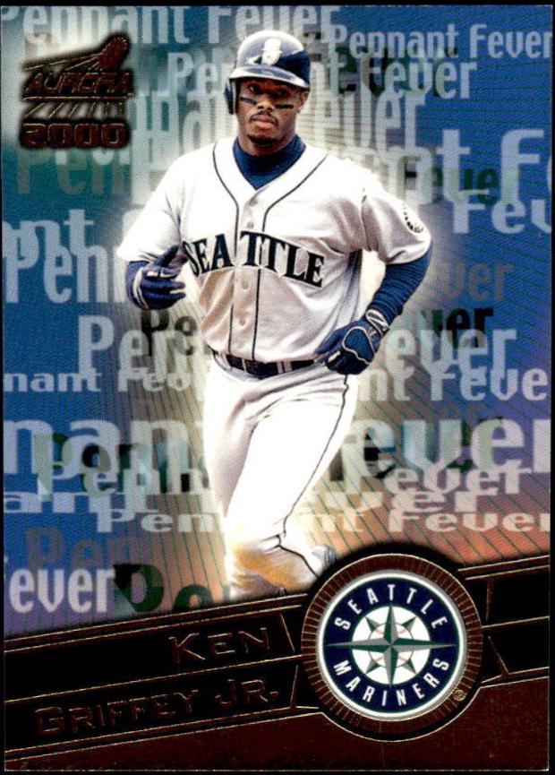Ken Griffey Jr. #17 Baseball Cards 2000 Pacific Aurora Pennant Fever