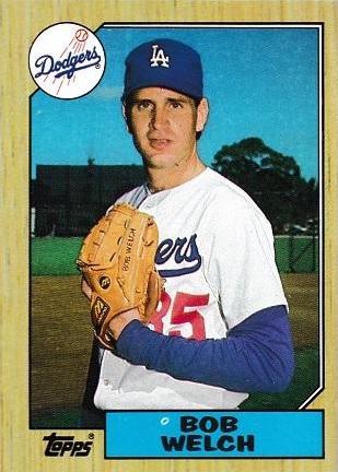 Bob Welch #328 Baseball Cards 1987 Topps