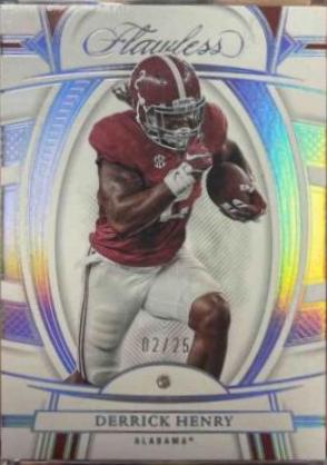 Derrick Henry #5 Football Cards 2023 Panini Flawless Collegiate
