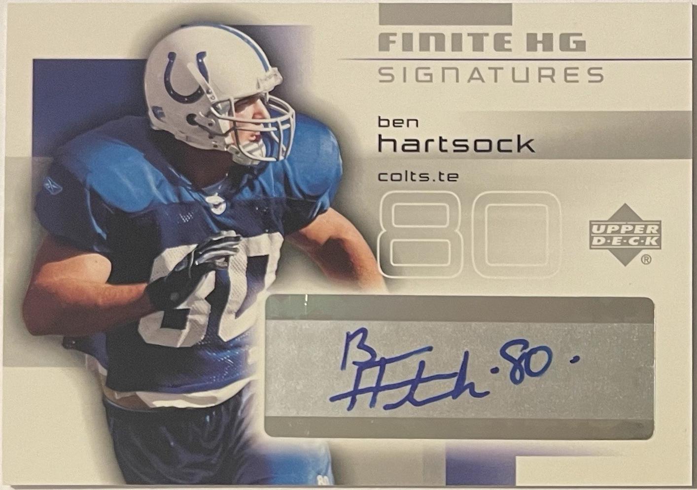 Ben Hartsock #FS-BH Football Cards 2004 Upper Deck Finite Signatures