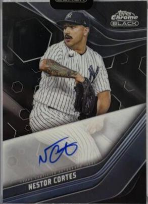 Nestor Cortes #CBA-NC 2023 Topps Chrome Black Baseball Autographs