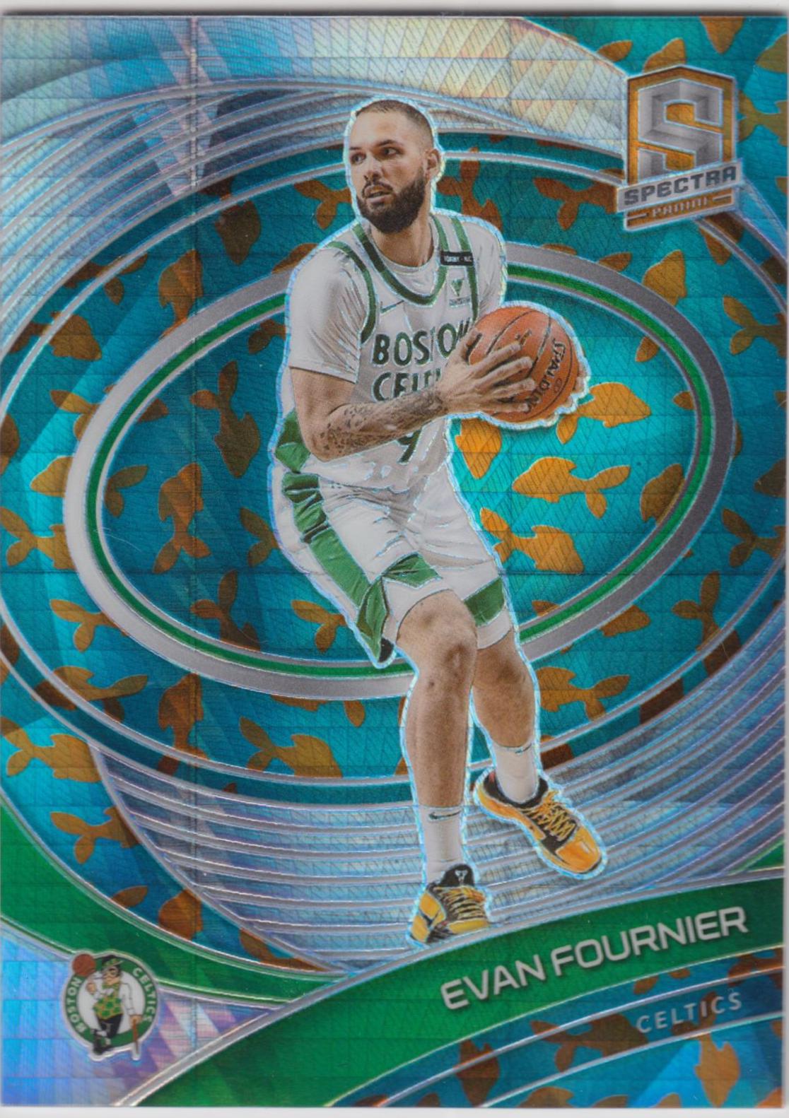 Evan Fournier #3 Basketball Cards 2020 Panini Spectra