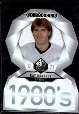 Ray Bourque #DC-46 2020-21 SP Signature Edition Legends Hockey Decagons