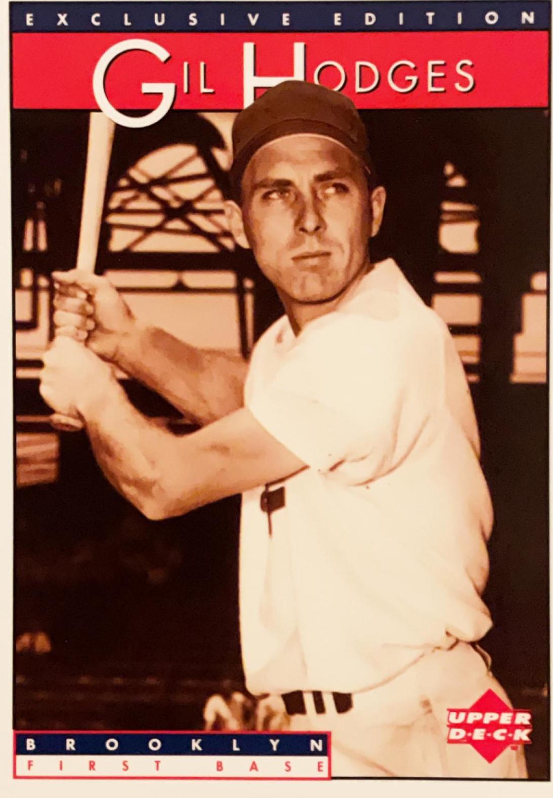 Gil Hodges #12 Baseball Cards 1995 Upper Deck Sonic Heroes of Baseball