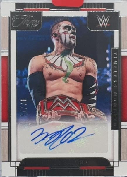 Finn Balor #7 Wrestling Cards 2024 Panini Three Count WWE Timeless Moments Autographs Vertical