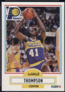 LaSalle Thompson #83 Basketball Cards 1990 Fleer