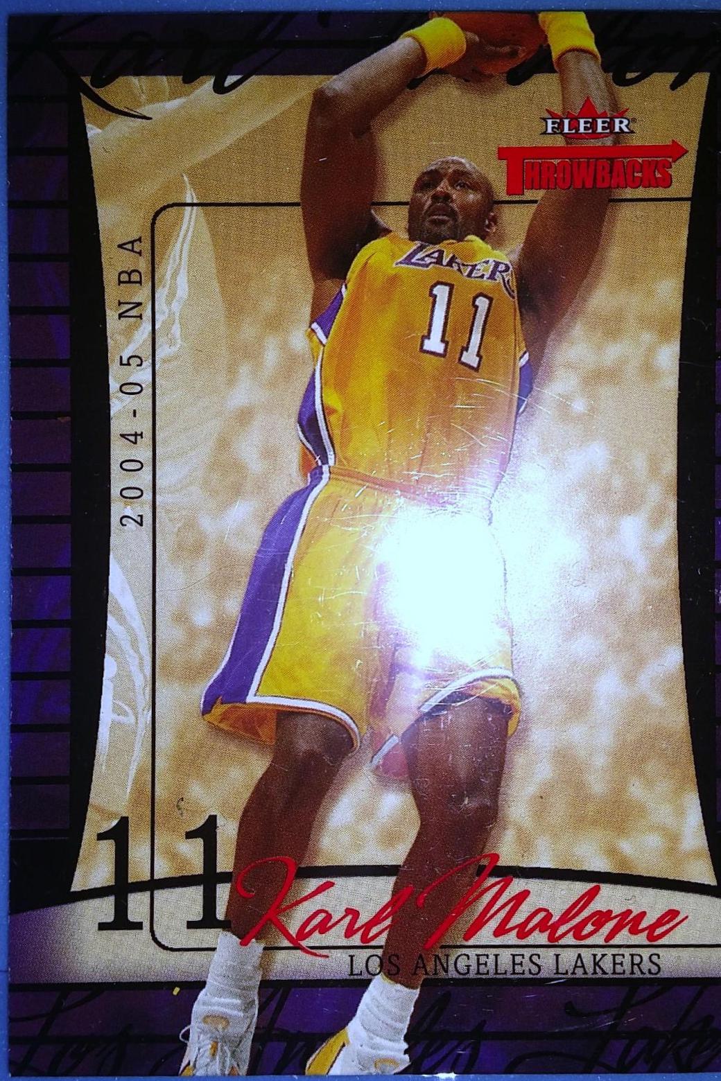 Karl Malone ##46 Basketball Cards 2004 Fleer