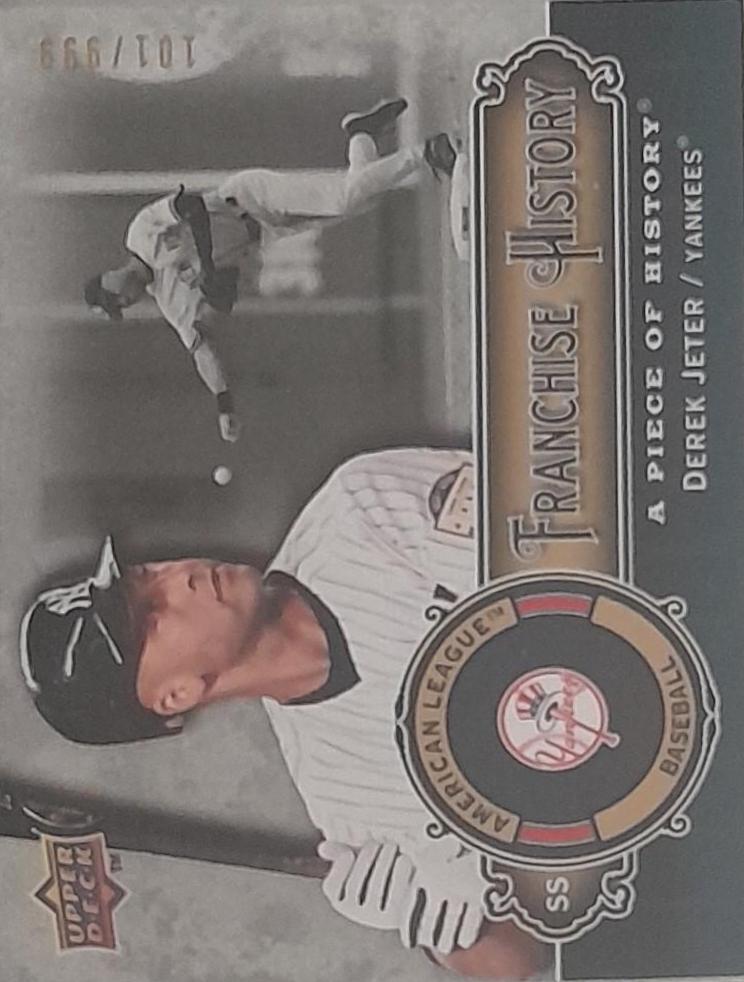 Derek Jeter #FH-DJ Baseball Cards 2009 Upper Deck A Piece of History Franchise