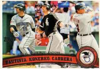 Jose Bautista / Paul Konerko / Miguel Cabrera
