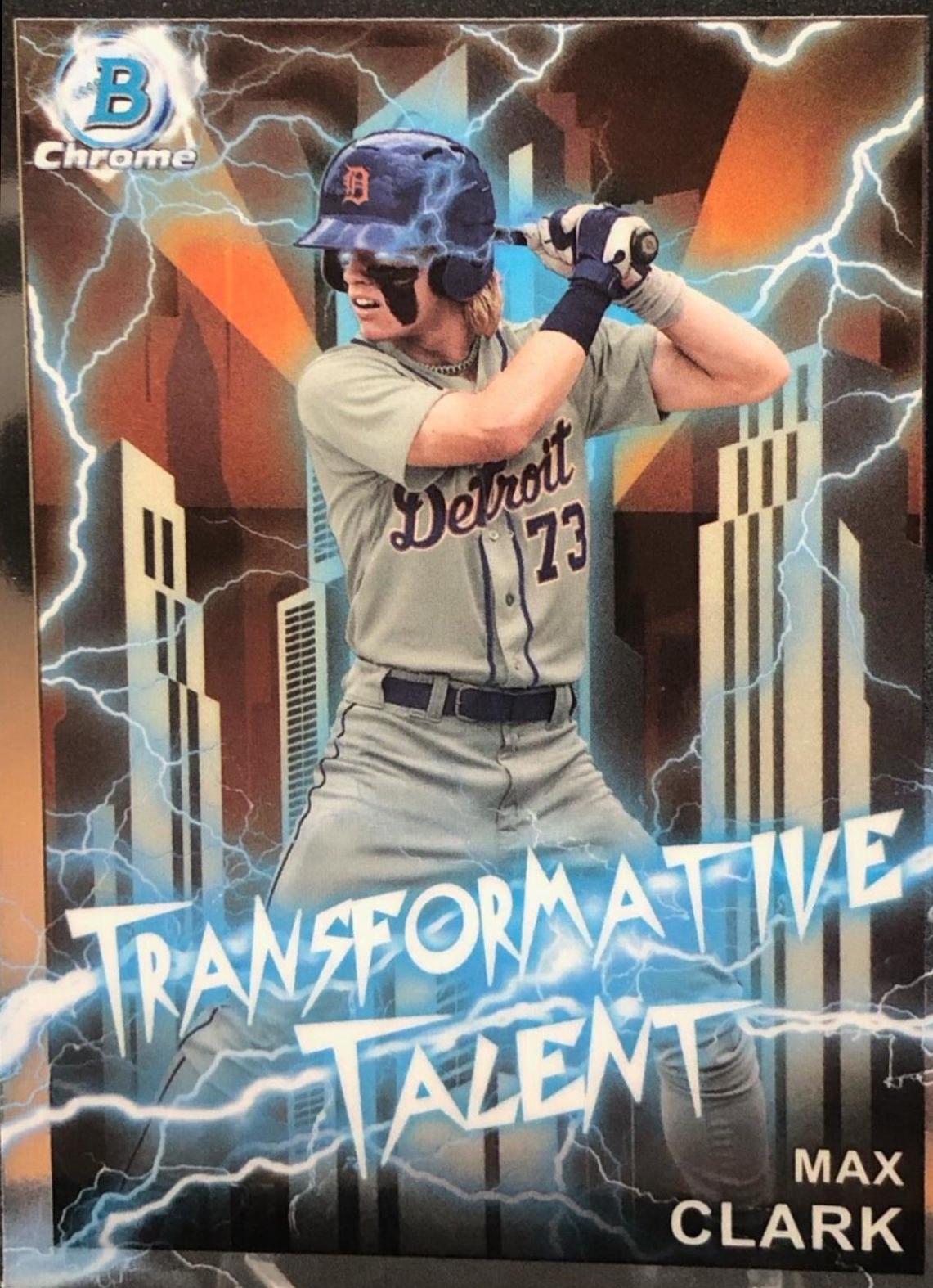 Max Clark #TT-10 Baseball Cards 2023 Bowman Draft Transformative Talent