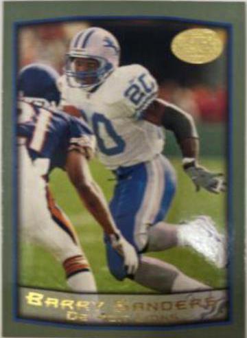 Barry Sanders #1 Football Cards 1999 Topps Jumbos