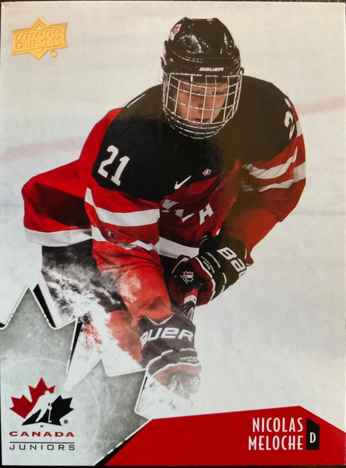 Nicolas Meloche #6 Hockey Cards 2015 Upper Deck Team Canada Juniors