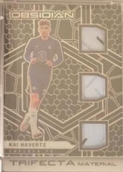 Kai Havertz #TM-KAI Soccer Cards 2021 Panini Obsidian Trifecta Material