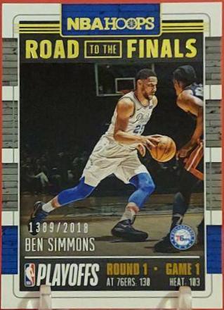 Ben Simmons #3 Basketball Cards 2018 Panini Hoops Road to the Finals