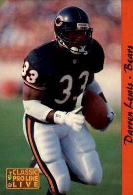 Darren Lewis #26 Football Cards 1993 Pro Line Live