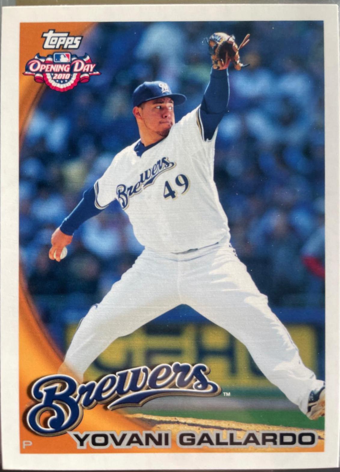 Yovani Gallardo #78 Baseball Cards 2010 Topps Opening Day