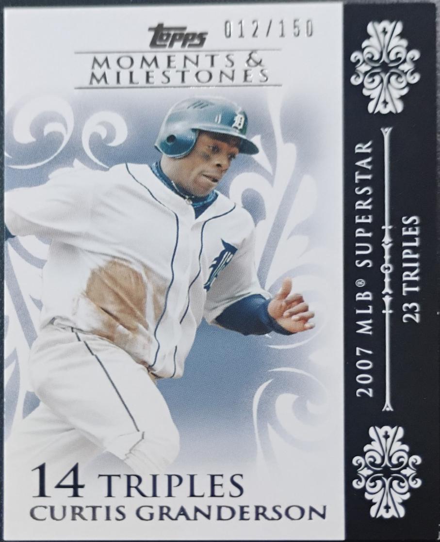 Curtis Granderson #40 2008 Topps Moments & Milestones Baseball
