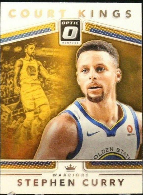 Stephen Curry #35 Basketball Cards 2017 Panini Donruss Optic Court Kings