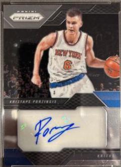 Kristaps Porzingis #6 Basketball Cards 2016 Panini Prizm Veteran Signatures