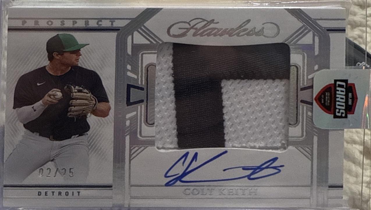 Colt Keith #PPA-CK 2024 Panini Flawless Baseball Prospect Patch Autographs