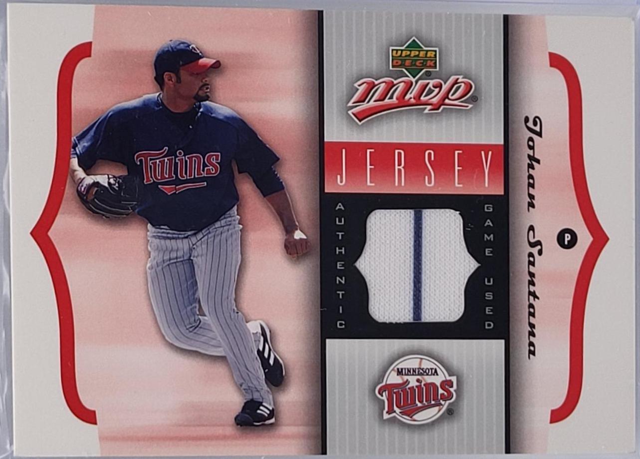 Johan Santana #GU-JS Baseball Cards 2005 Upper Deck MVP Jerseys