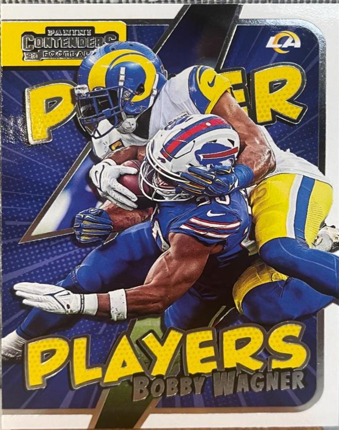 Bobby Wagner #PWR-BWA Football Cards 2022 Panini Contenders Power Players