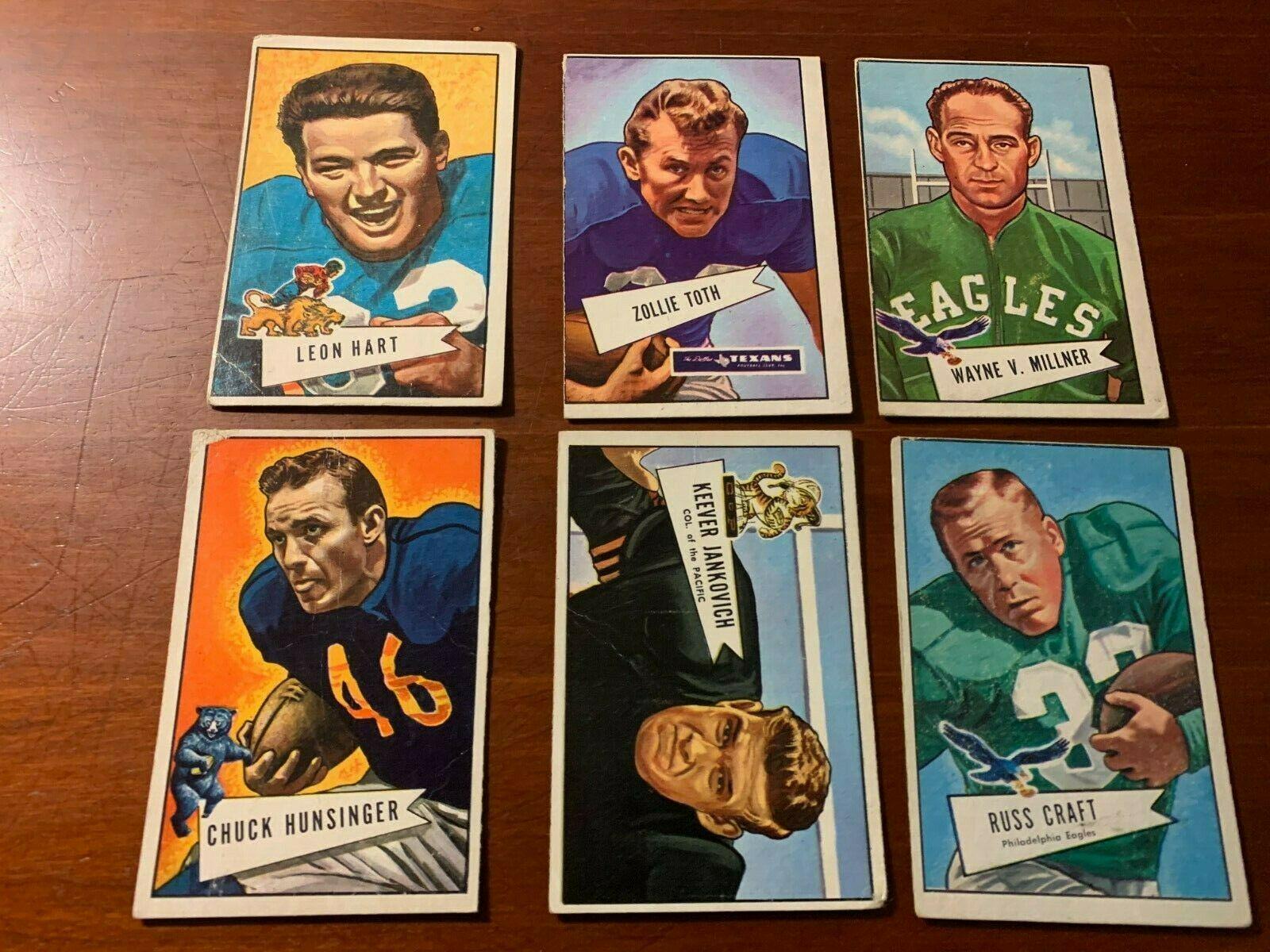 Leon Hart #15 Football Cards 1952 Bowman Large