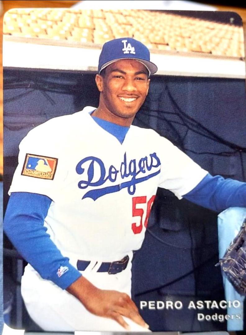 Pedro Astacio #16 Baseball Cards 1994 Mother's Cookies Dodgers