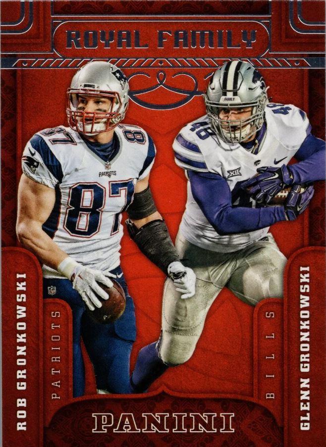 Rob Gronkowski/Glenn Gronkowski #1 Football Cards 2016 Panini Royal Family