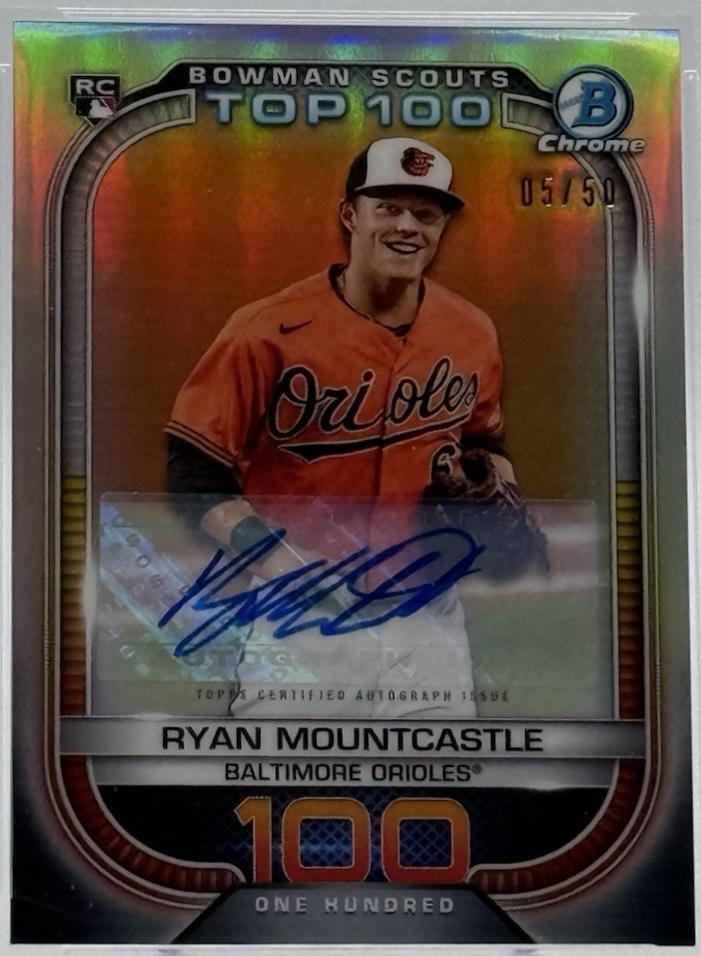Ryan Mountcastle [Autograph] #BTP-100 Prices | 2021 Bowman Scout’s Top ...