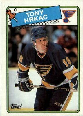 Tony Hrkac #129 Hockey Cards 1988 Topps