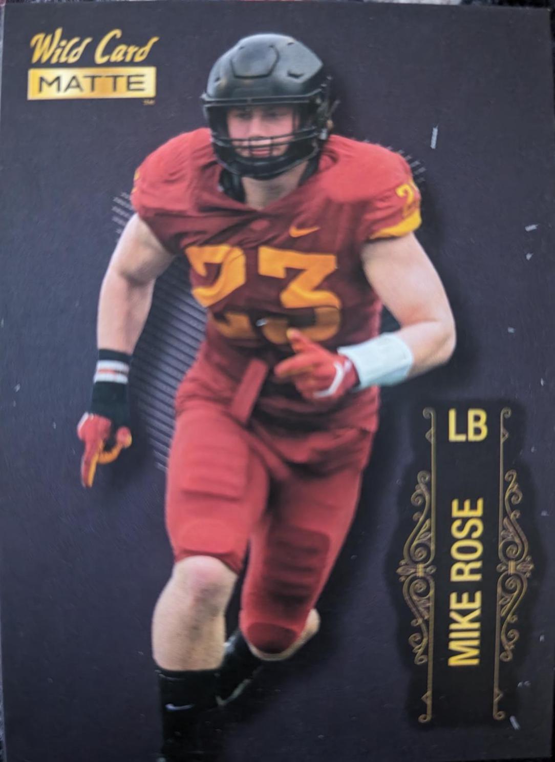 Mike Rose #MB-120 Football Cards 2022 Wild Card Matte Black